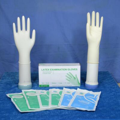 Guantes de examen de látex