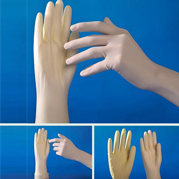 Guantes quirúrgicos de látex estériles